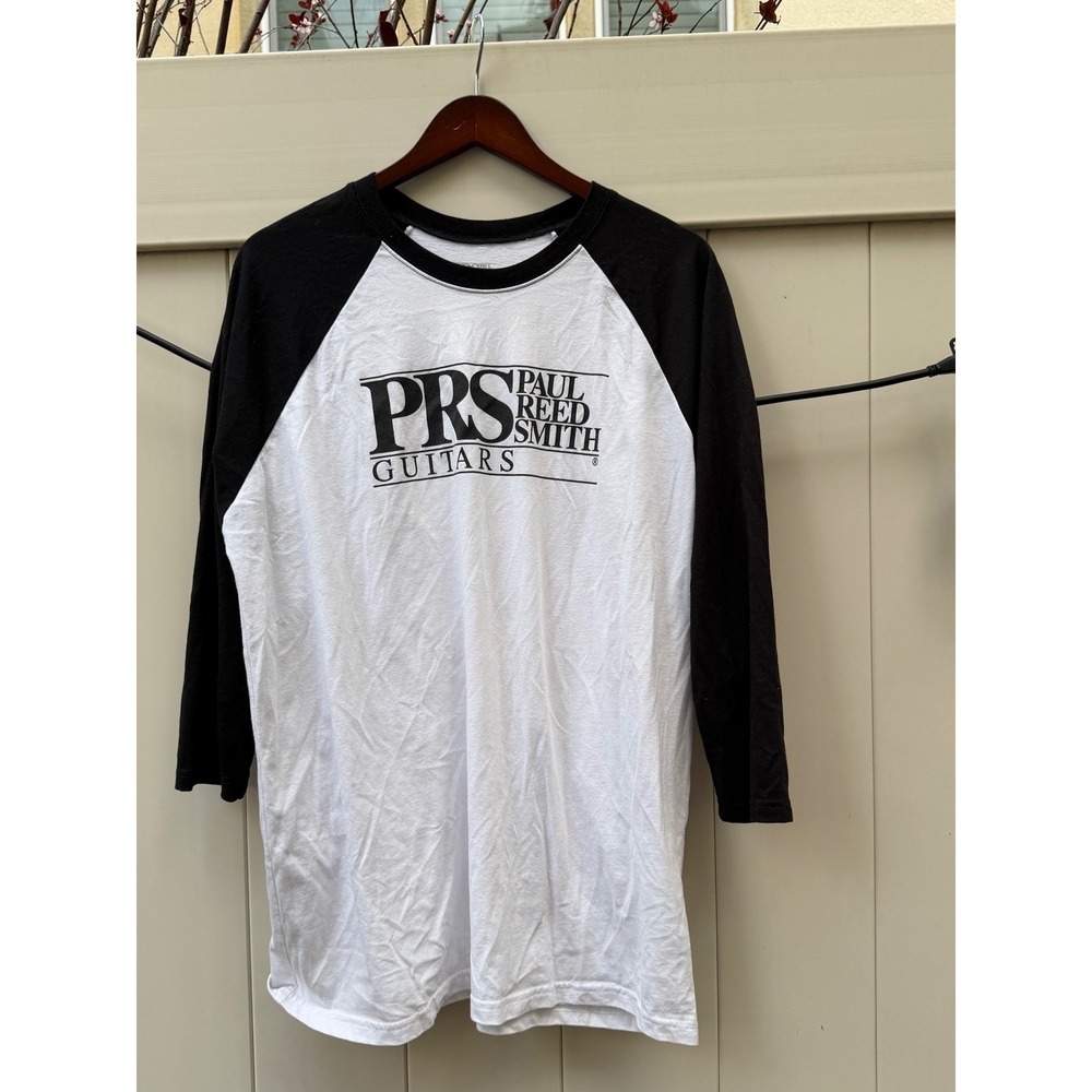 PRS Paul Reed Smith Guitars Streetwear Baseball Raglan T-Shirt Black White XL